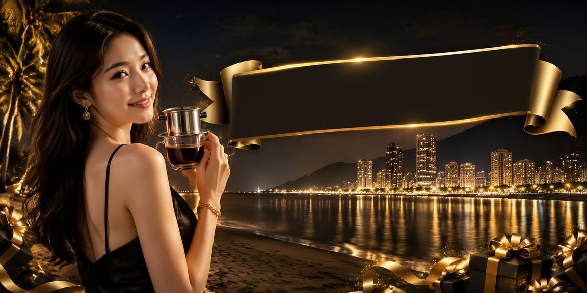 Người dùng thư giãn uống cà phê tại Côn Đảo trong khi theo dõi kết quả cá cược
